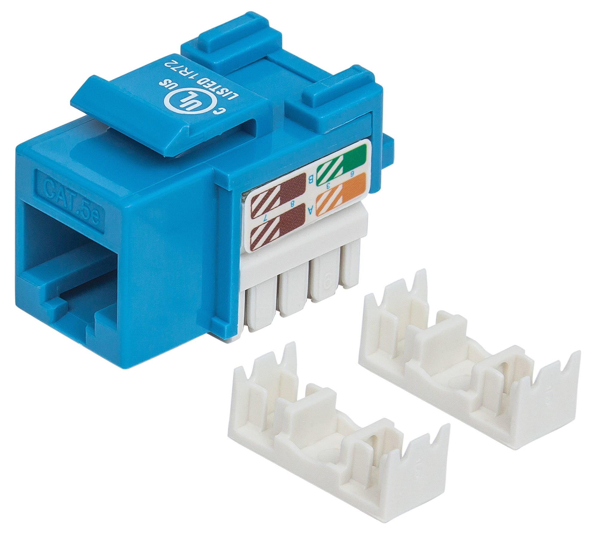 210546 JACK RJ45 CAT5E KEYSTONE DE IMPACTO AZUL - Para uso con cable sin blindar (UTP) Cat5e, Compatible con herramientas de impacto 110 y Krone 210546 JACK RJ45 CAT5E KEYSTONE DE IMPACTO AZUL - Para uso con cable sin blindar (UTP) Cat5e, Compatible con herramientas de impacto 110 y Krone